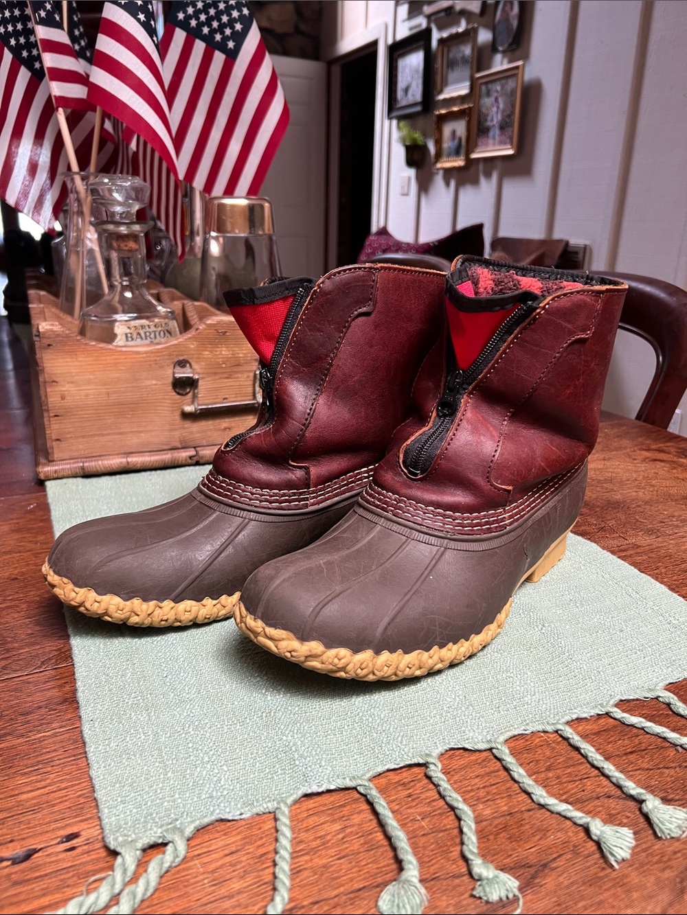 Bean Boots by L.L. Bean with Flannel Lined Interior